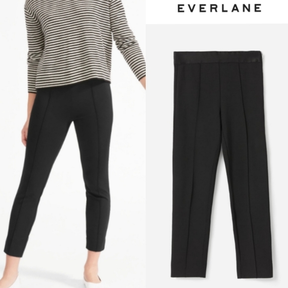 Everlane Pants - EVERLANE Ponte Pintuck Cropped Pants
